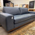 Alessandra Blue Leather Sofa