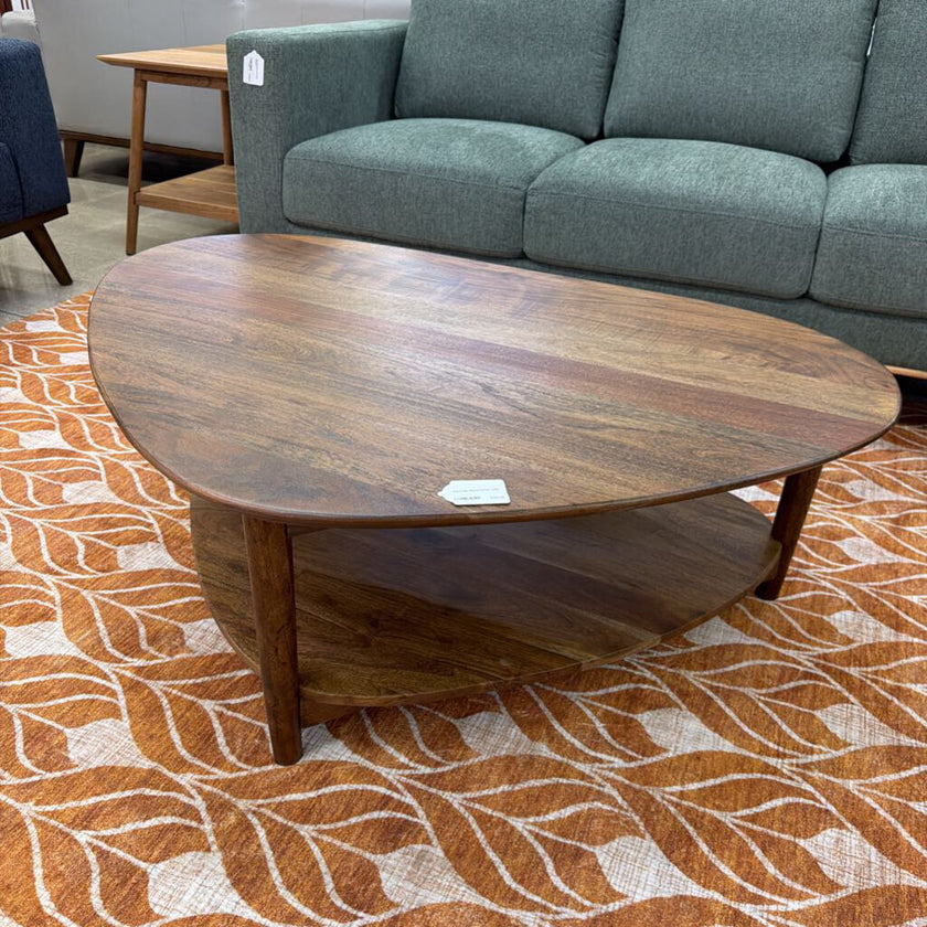 Mod 2 Tier Walnut Coffee Table