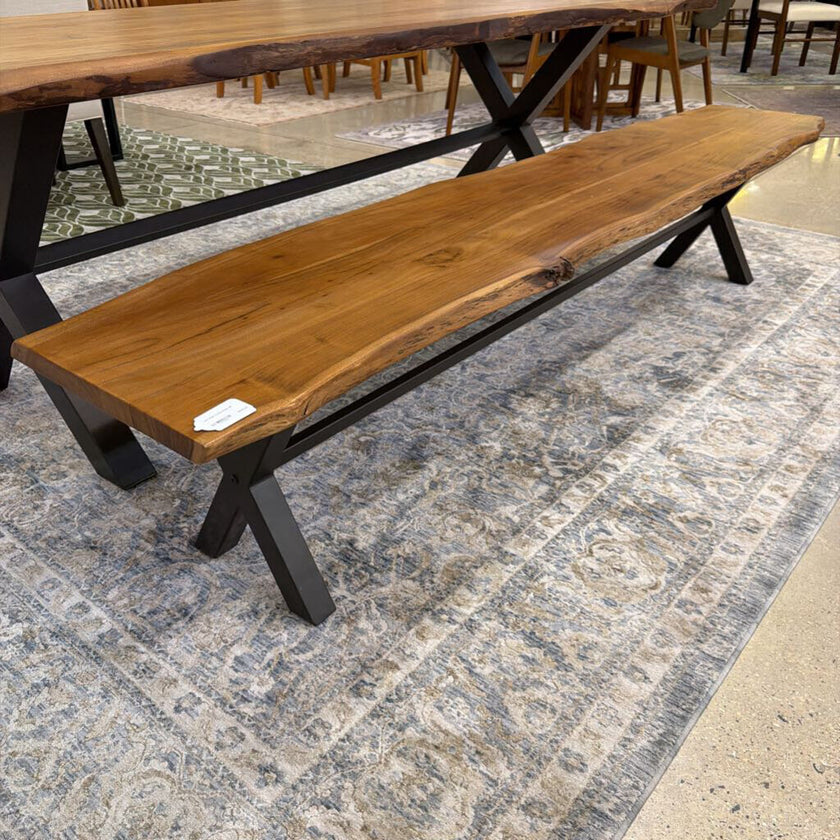 Live Edge Trestle Bench 88