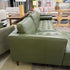 Malmo Olive Leather LAF Chaise Sectional