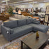 Malmo Ink Blue RAF Chaise Sectional