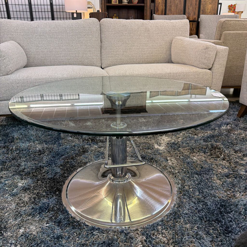 Hydra Designs Glass Hydraulic Coffee Table