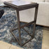 Metal & Wood Distressed C Table