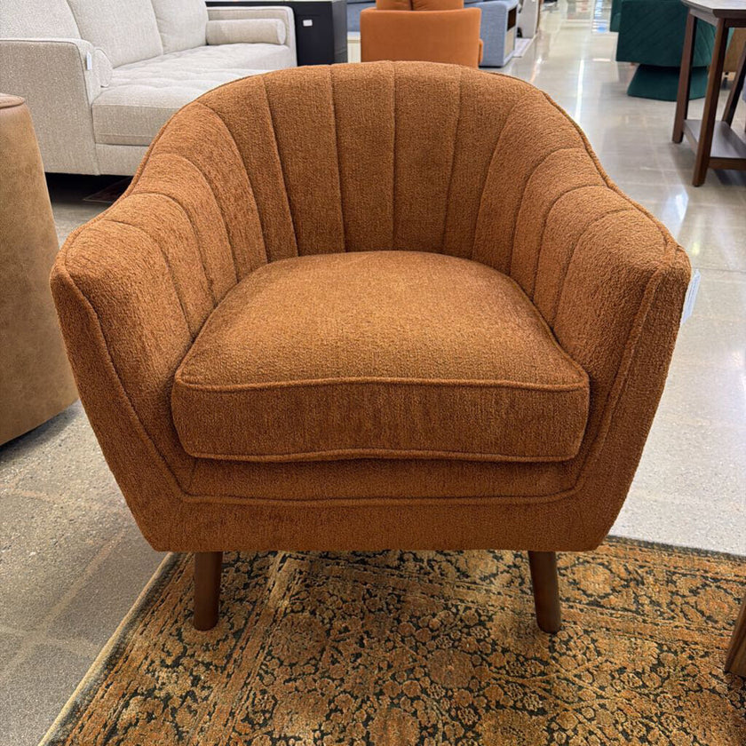 Rust MC Style Accent Chair