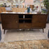 Walnut 2 Door 1 Drawer Media Stand