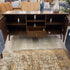 Walnut 2 Door 1 Drawer Media Stand